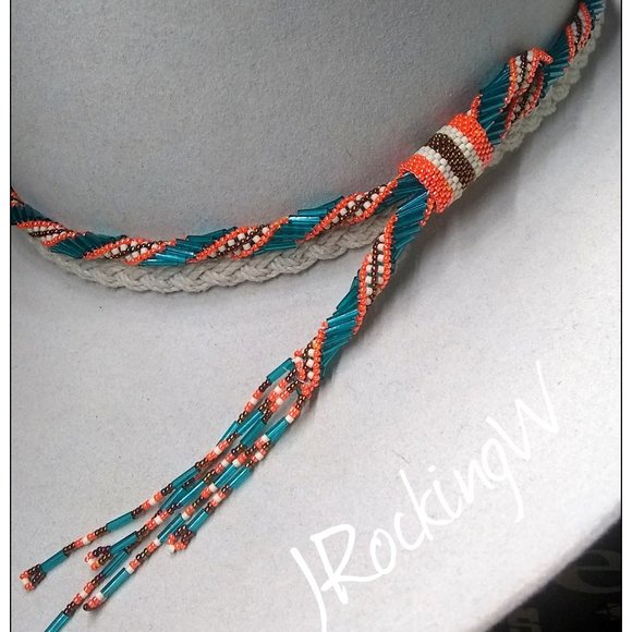 JRW Hand Made Adjustable Cowboy Turquoise Hat…